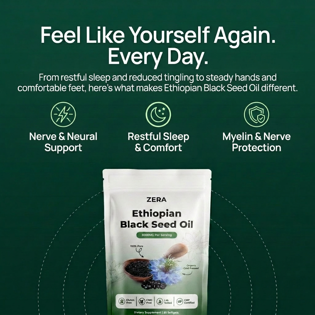 Ethiopian Black Seed Oil - 3000mg Softgels