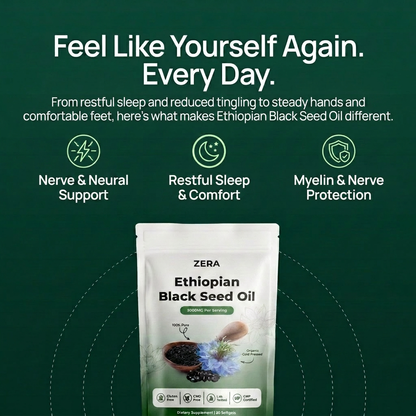 Ethiopian Black Seed Oil - 3000mg Softgels