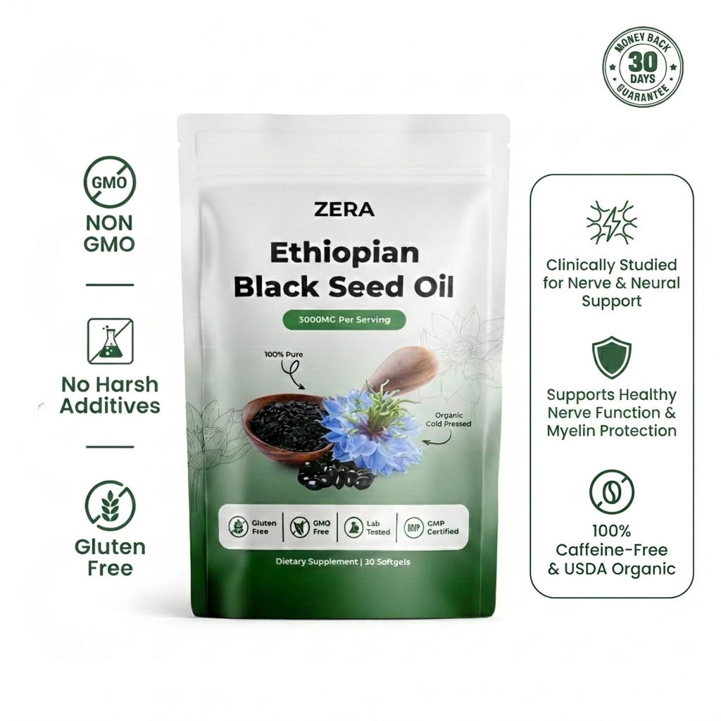 Ethiopian Black Seed Oil - 3000mg Softgels